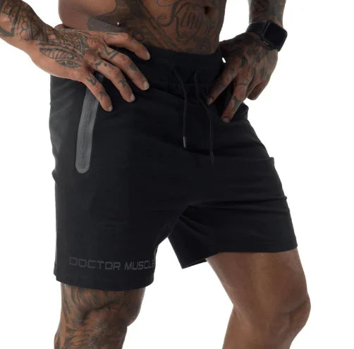 Casual Running Pants with Five-Point Design